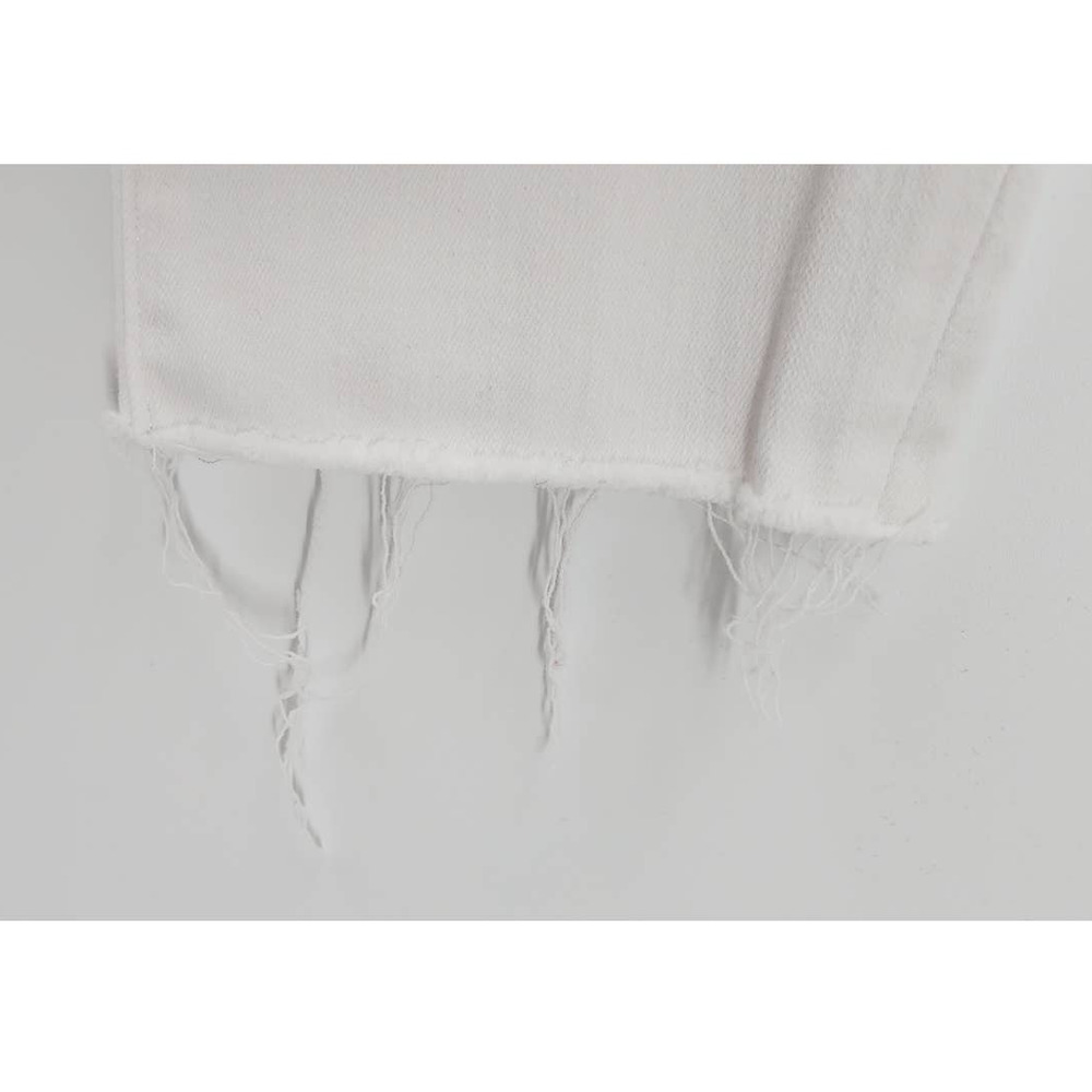 FRAME Le High Skinny White Raw-Hem Edge Jeans Size 31 - Picture 6 of 8